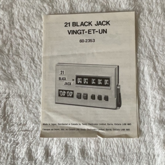Blackjack vintage electronic game - Picture 5 of 5